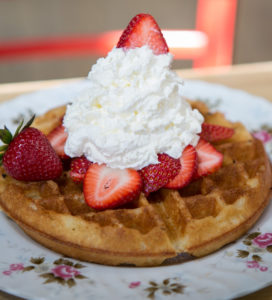 strawberry waffle
